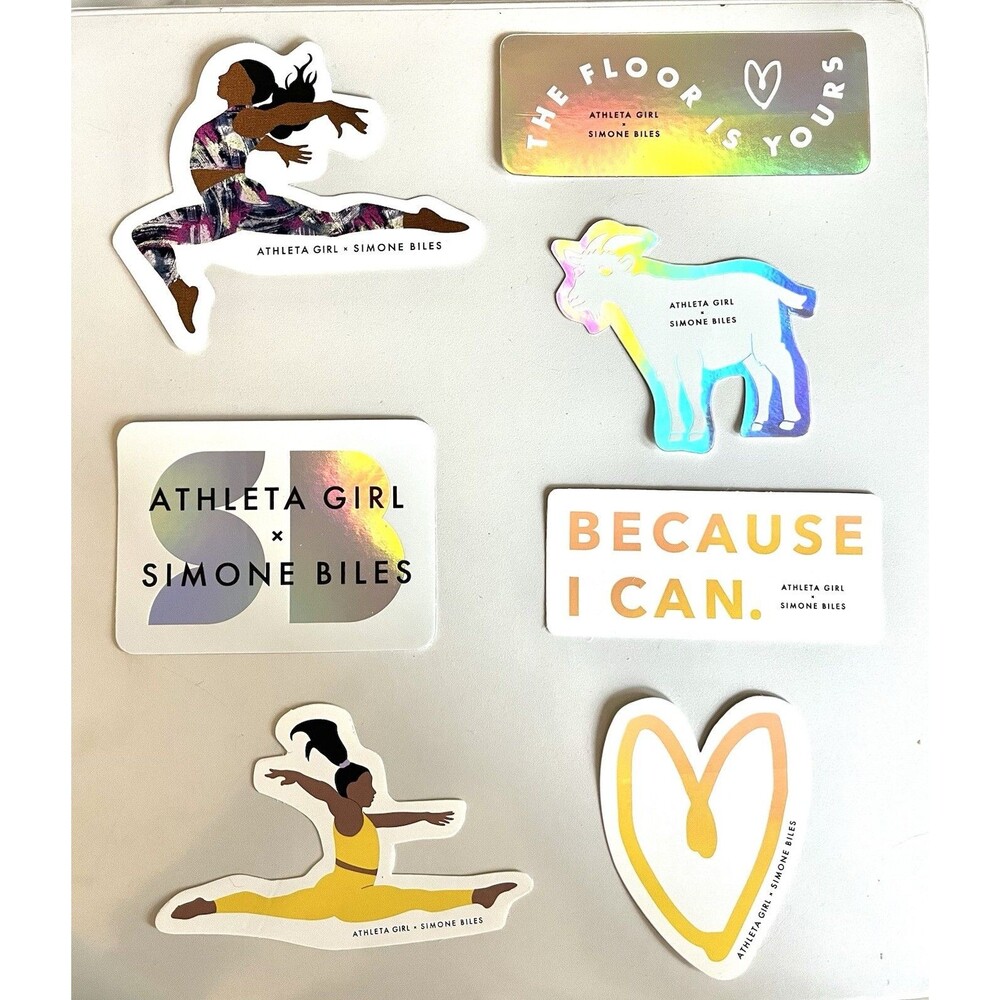 Simone Biles X Athleta Girl Stickers Set Of 7